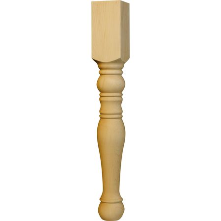 OSBORNE WOOD PRODUCTS 21 x 2 3/4 Colonial End Table Leg in Rustic Alder 1211RCA